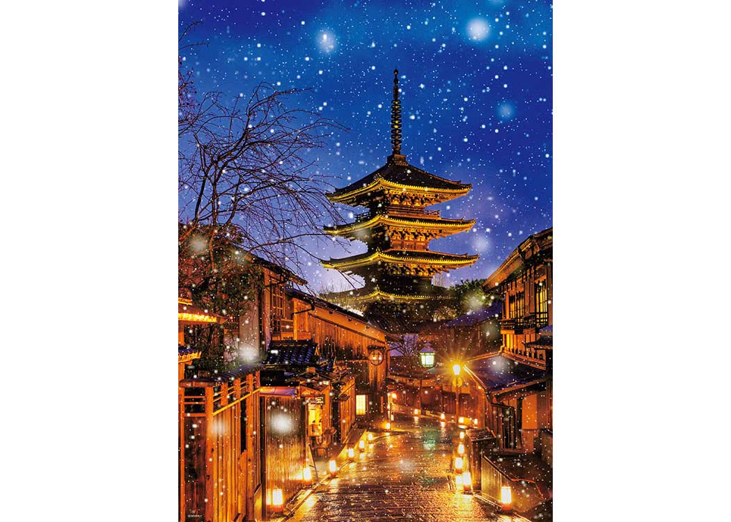 66-152(600片拼圖 京都 下雪的法觀寺八坂之塔)