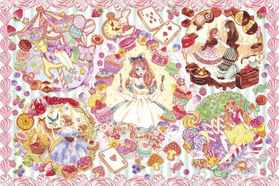 11-467(1000片拼圖-童話故事-愛麗絲的甜點世界)